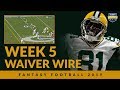 Week 5 Waiver Wire - Fantasy Football Must Adds Heading Into Week 5