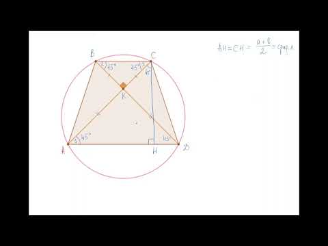 Малоизвестные свойства равнобедренной трапеции. Разбор задачи 17 ЕГЭ профиль.