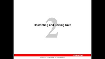 Restricting and Sorting Data بالعربي