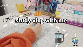 🤍ASMR🤍 / study vlog with me🦋🧋~°`#studywithme #asmr #desk