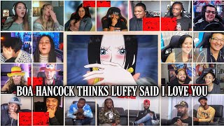 Boa Hancock Thinks Luffy Said I Love You Reaction Mashup | One Piece Episode 423