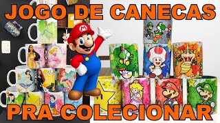 CANECAS COLECIONÁVEIS - SUPER MARIO, OS SIMPSONS E PRINCESAS DA DISNEY