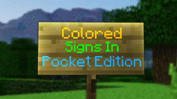 How to Make Colored Signs in Minecraft Pocket Edition
