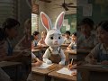The Class Turned Into a Silent Guessing Game Without Warning 🤯📖 #shorts  #3danimation  #cutebunny
