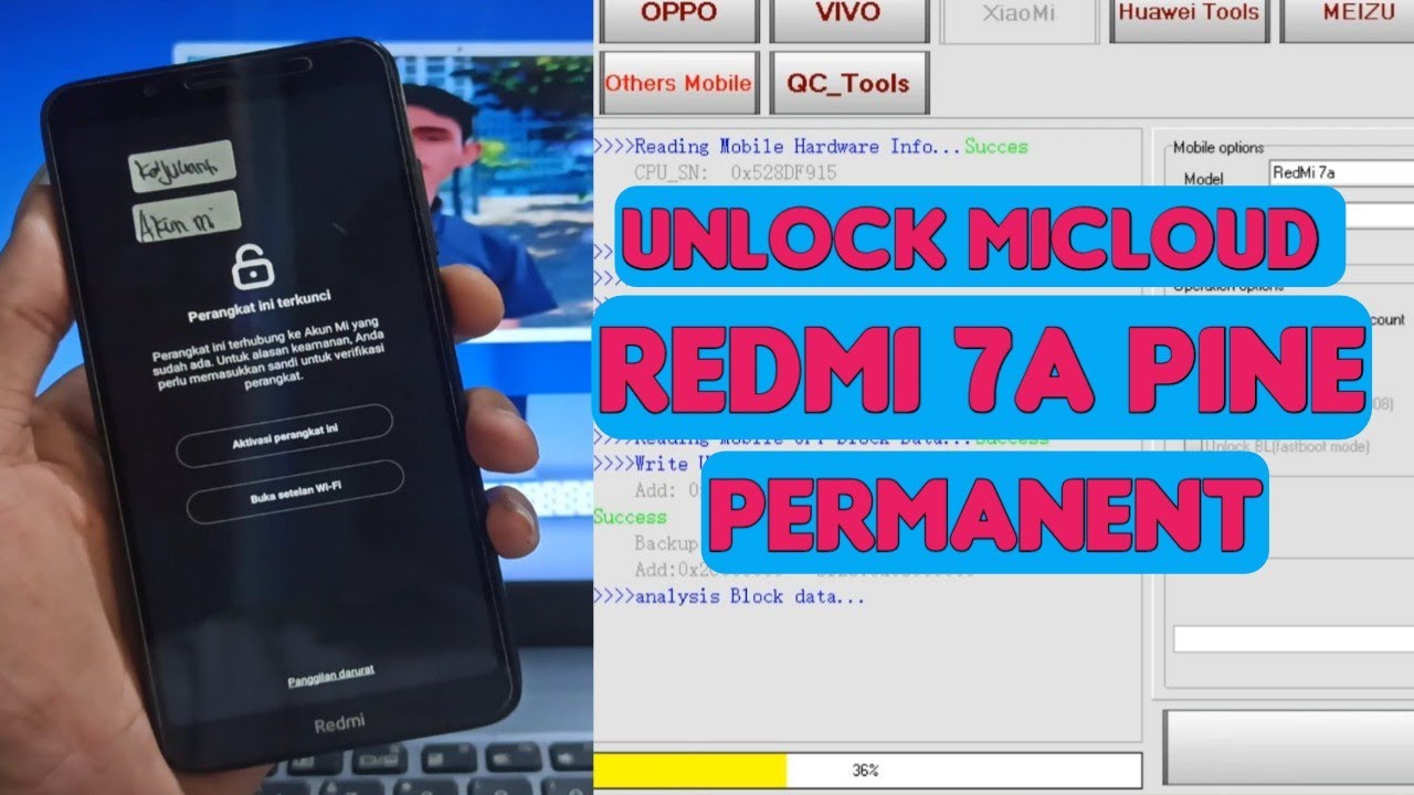 Redmi Note 8 Pro Mi Account Bypass