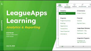 LeagueApps Learning: Reporting & Analytics