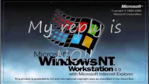 Windows NT Workstation 4.0 Epic Parody