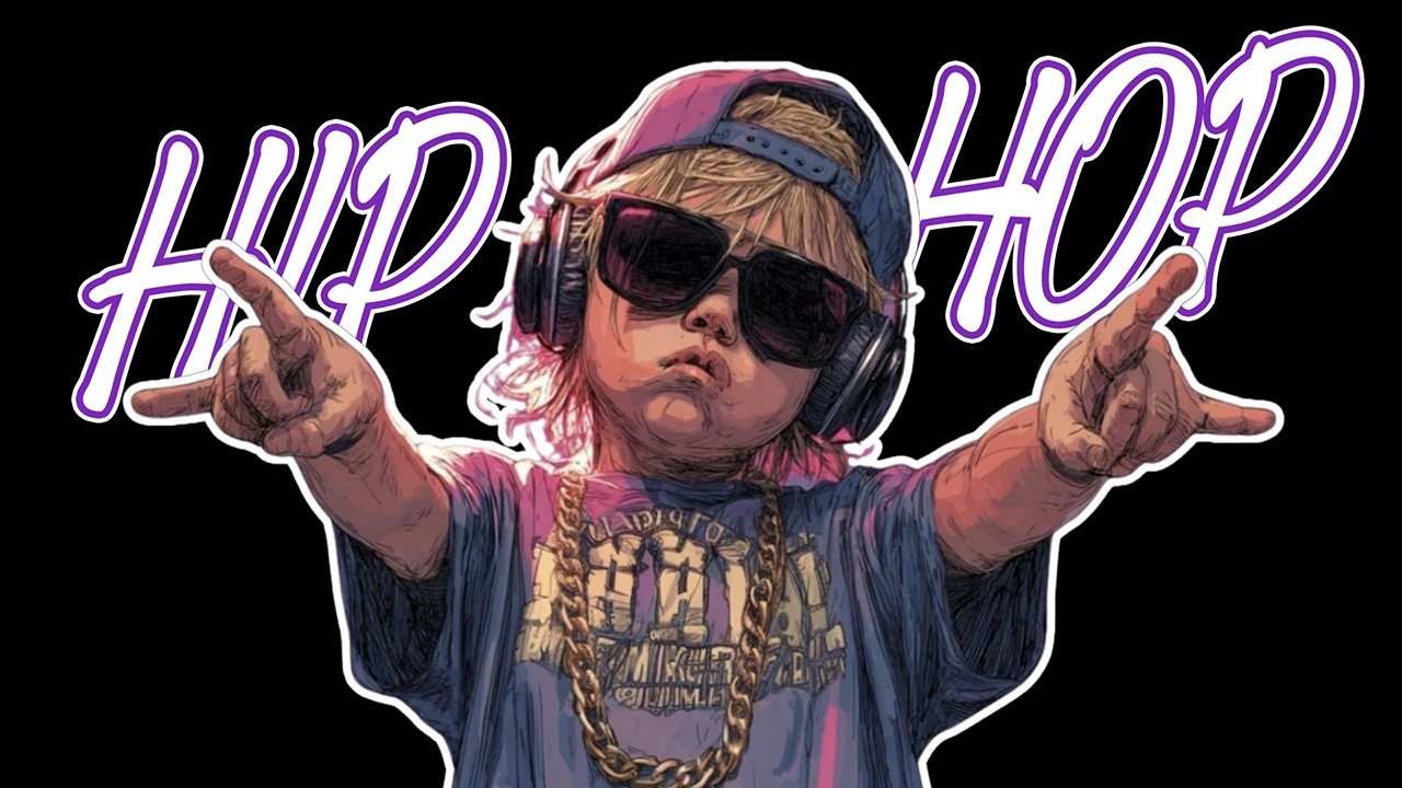 Old School Hip Hop Vibes | 90s Cans-Locked, Violet-Neon Hip Hop
