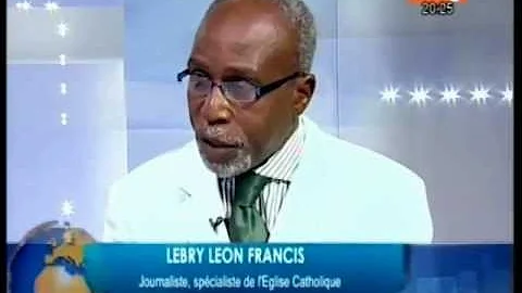 Le journaliste, spécialiste de l'église catholique, Lebry Leon Francis est l'invité du journal télévisé