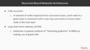 Getting Started with TensorFlow 2.0 for Deep Learning :Intro Recurrent Neural Network|packtpub.com