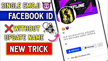 How To create Single Emoji Name Facebook Account Without Update Name| Single Emoji Name ID 2024