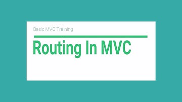 Basic MVC Training URDU (Part 3/5), Routing In MVC