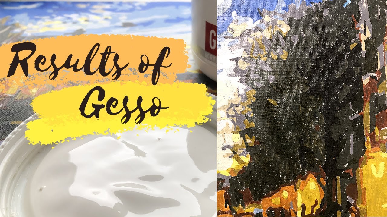 How to Prime a Canvas using Gesso for Acrylic Painting