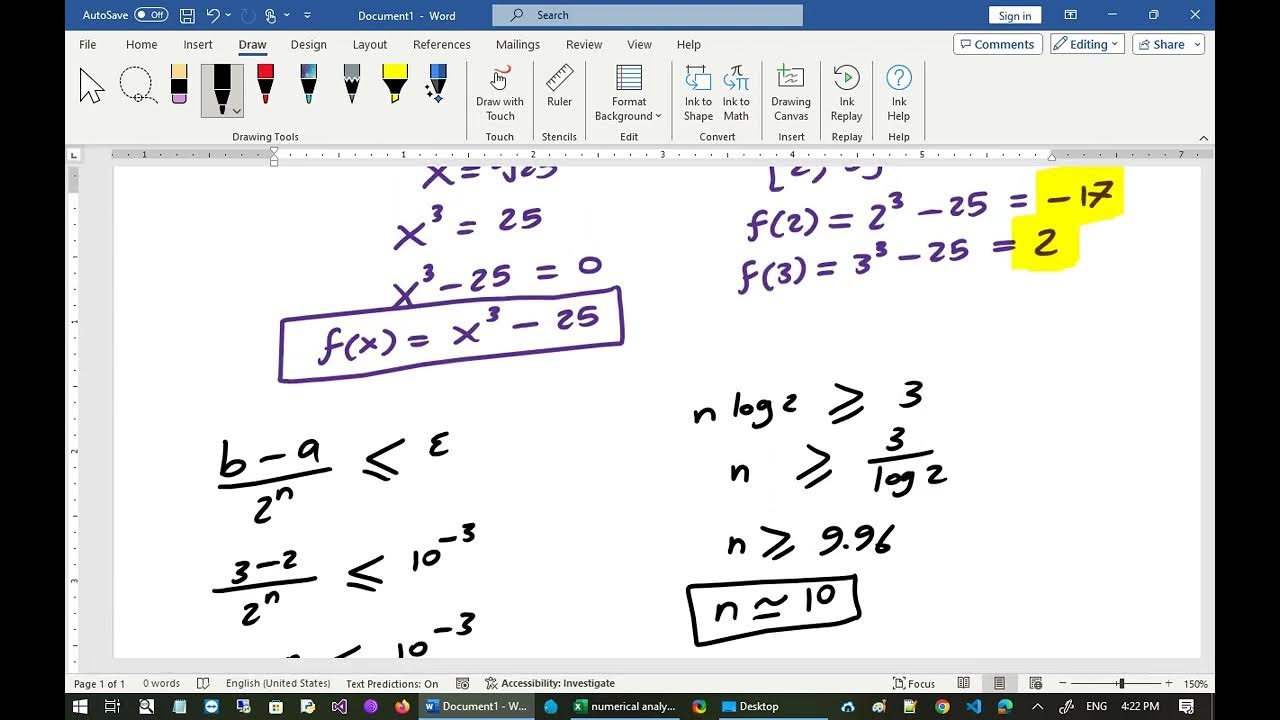 4- Numerical Analysis - Bisection Example 3 - YouTube
