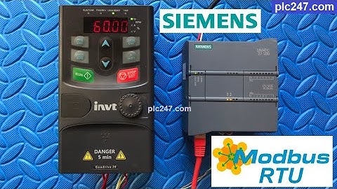 Siemens S7-1200 "Modbus RTU" INVT Goodrive 20 VFD