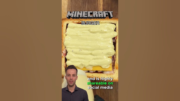 Minecraft Burger - The Gaming Inspired Food Trend from the USA