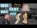 Sgetechnik an der bandsge  mit nur 6 schnitten tolle formen in holz  holz lampe selber bauen