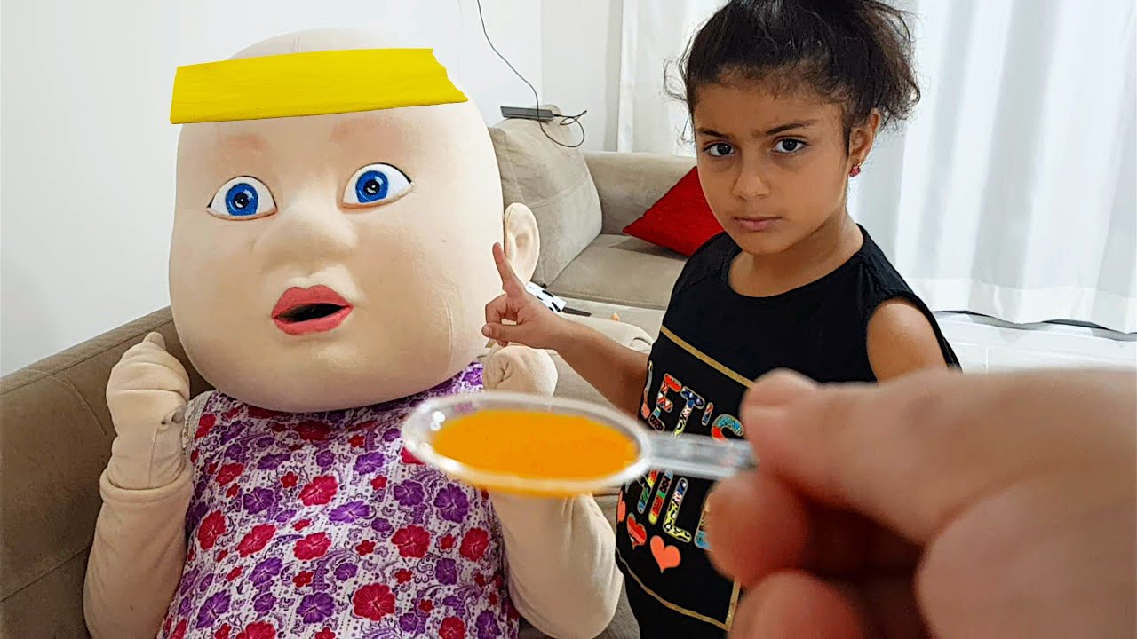 MİNİK Bebek Hasta Oldu İlacını İçmiyor. EĞLENCE TV YouTube