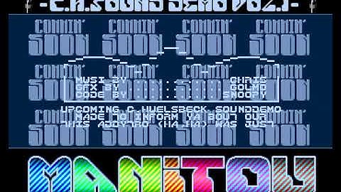 Amiga Intro : Chris Huelsbeck Sounddemo Advertising / Manitou (1992) (HD 50 fps)