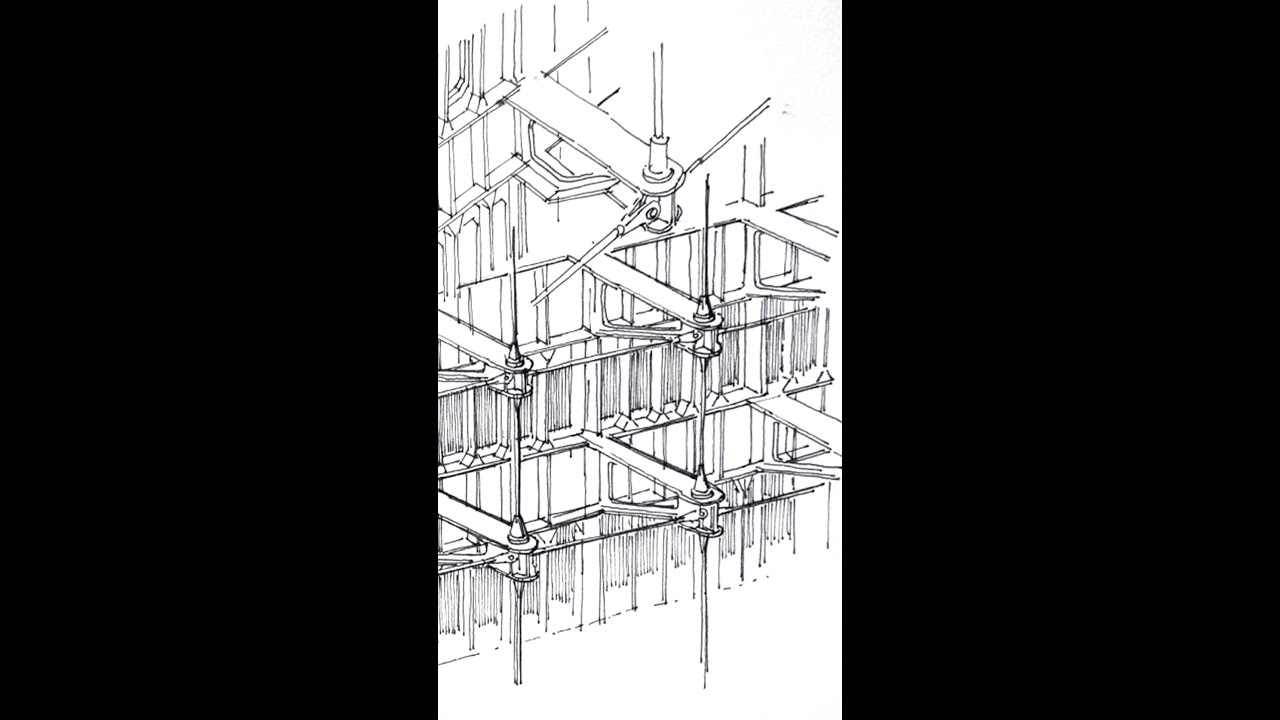 How to draw geometric architecture