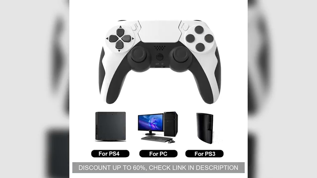 GAMINJA P48 Wireless Gamepad with Six Axis Gyroscope Game Controller For PS4 PS3 Console Wins 7 8 10