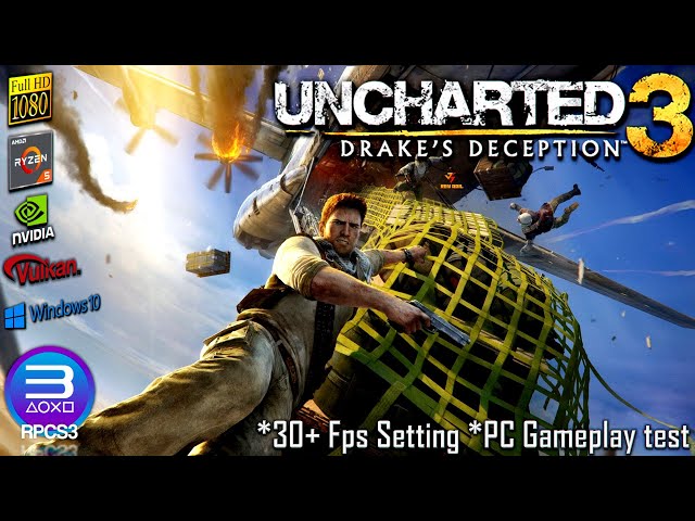 Uncharted Drakes Fortune PC Gameplay, RPCS3, Full Playable, PS3 Emulator, 1080p60FPS