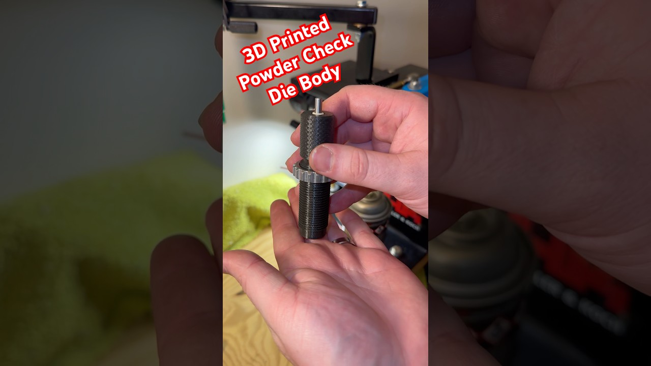 3D Printed Powder Check Die Body & Custom Foot #shorts #innovation #prusa #tooling