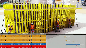 Climbing Formowrk Construction Simulation