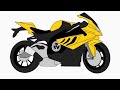 تعليم الرسم/ كيفية رسم دراجة نارية(BMW S1000 RR)
