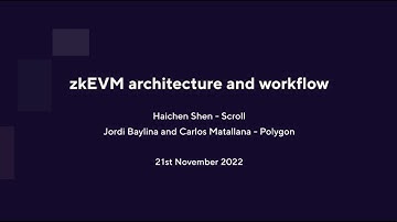 zkEVM Audit Education Sessions 3/4 - Architecture and Workflow