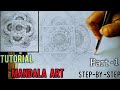 How to draw Mandala for Beginners l Mandala Art l Mandala drawing l step-by-step l DoodleArt 