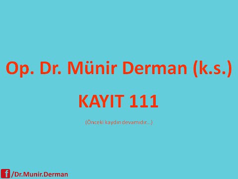 MÜNİR DERMAN KAYIT 111