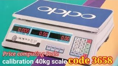 How to Calibration 40 kg price computing scale | Malik scale |