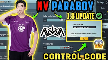 (PMGC  Winner)Nv PARABOY Latest control+ Sensitivity+Code|Four finger claw🔥🥶|BGMI