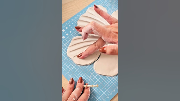 Creiamo il piattino IBISCO super virale con #airdryclay #das #hibiscus