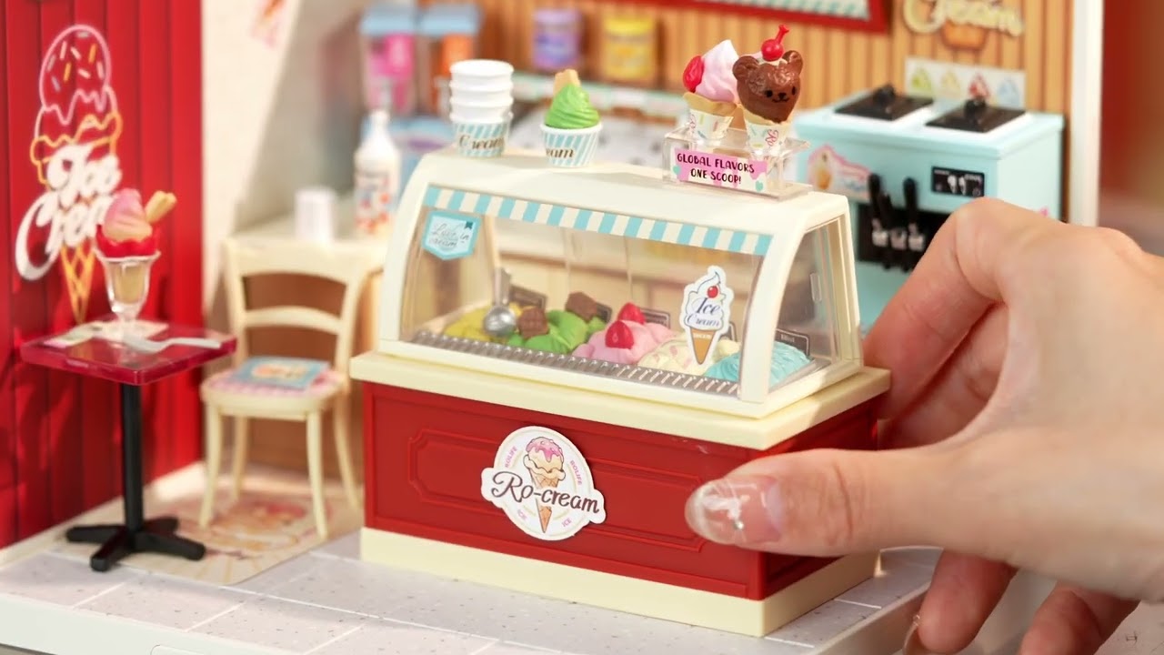 Rolife Flavorful Ice Cream DIY Miniature House DW018B | Robotime