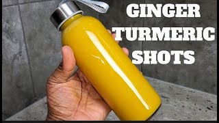 HOMEMADE GINGER TURMERIC SHOTS - Cold & Flu Season Remedy by Abyshomekitchen 412 views 1 year ago 1 minute, 27 seconds