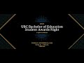 2022 ubc bed student awards night  musical prelude