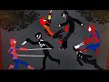 Spiderman Team vs Venom Team in People Playground