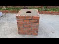 Build oven from bricks & terracotta jars at home \ DIY