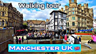 MANCHESTER  United Kingdom 🇬🇧 - 4K-HDR 60fps Walking Tour