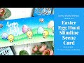 EASTER SLIMLINE CARD | Easy Scene Card ft. Sunny Studio Stamps