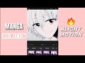 ✨ MANGA ANIMATION EASY TUTORIAL | alight motion ✨