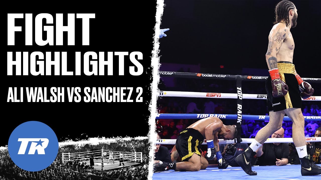 All the Angles of Nico Ali Walsh Highlight Reel KO of Sanchez
