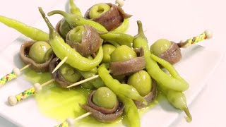 Gildas de Filetes de Anchoa del Cantábrico en Aceite de Oliva