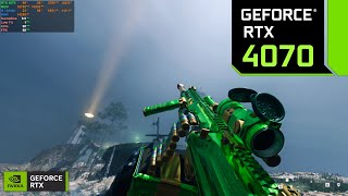 Call of Duty : Modern Warfare 2 RTX 4070 12GB ( 4K Ultra Settings )