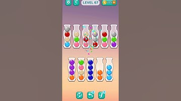 Ball sort game new level solved ✌/ level 67 #viral #shorts