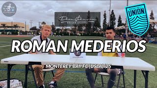 KickABallPod at Dean Johnson’s ID Camp - Roman Mederios | Monterey Bay FC (USLA) ‘25