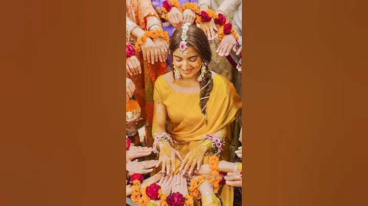 Haldi Photoshoot | Haldi Look | Haldi Ceremony Photo Poses | #haldi #photoshoot #haldilook #bride