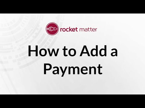 How to Add a Payment in Rocket Matter